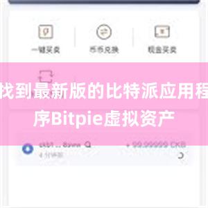 找到最新版的比特派应用程序Bitpie虚拟资产