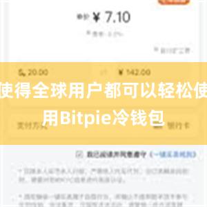 使得全球用户都可以轻松使用Bitpie冷钱包