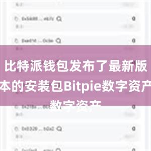 比特派钱包发布了最新版本的安装包Bitpie数字资产