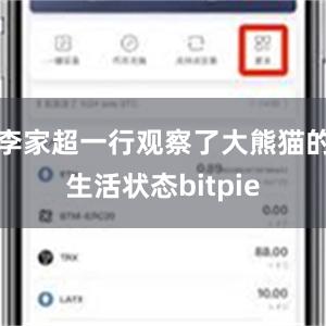 李家超一行观察了大熊猫的生活状态bitpie