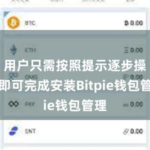 用户只需按照提示逐步操作即可完成安装Bitpie钱包管理